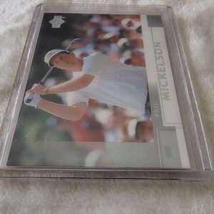 Phil Mickelson Golf Trading Card 2002 Upper Deck #41 Silver parallel Rookie Card